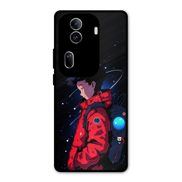 Cute Space Boy Metal Back Case for Oppo Reno11 Pro 5G