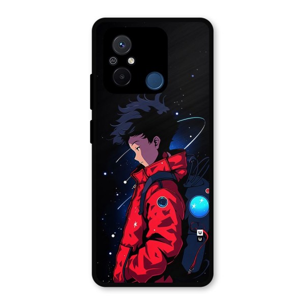 Cute Space Boy Metal Back Case for Poco C55