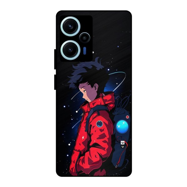 Cute Space Boy Metal Back Case for Poco F5