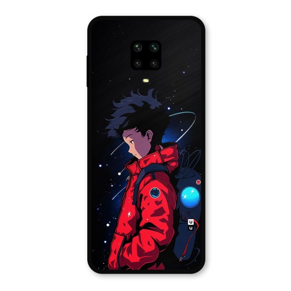 Cute Space Boy Metal Back Case for Poco M2