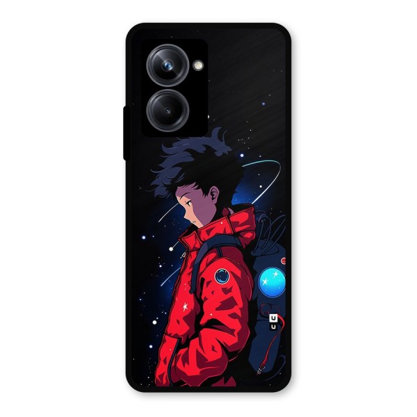 Cute Space Boy Metal Back Case for Realme 10 Pro