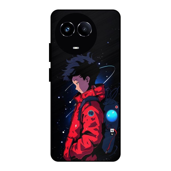 Cute Space Boy Metal Back Case for Realme 11X