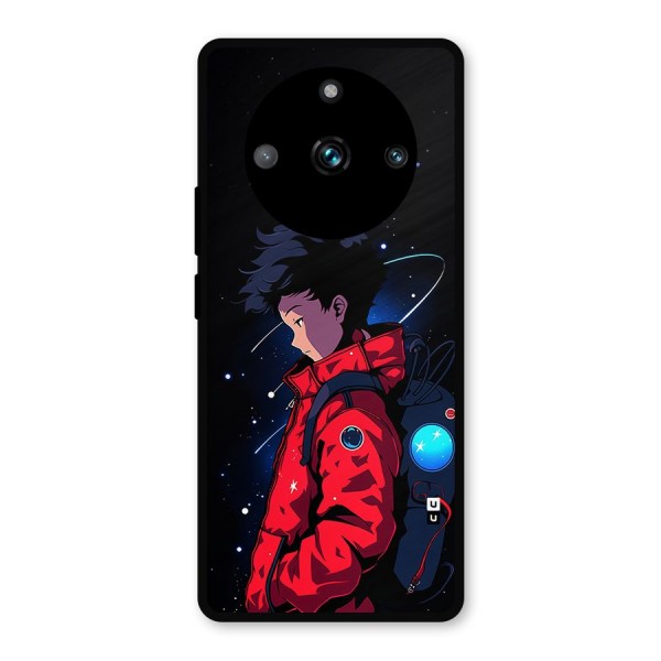 Cute Space Boy Metal Back Case for Realme 11 Pro