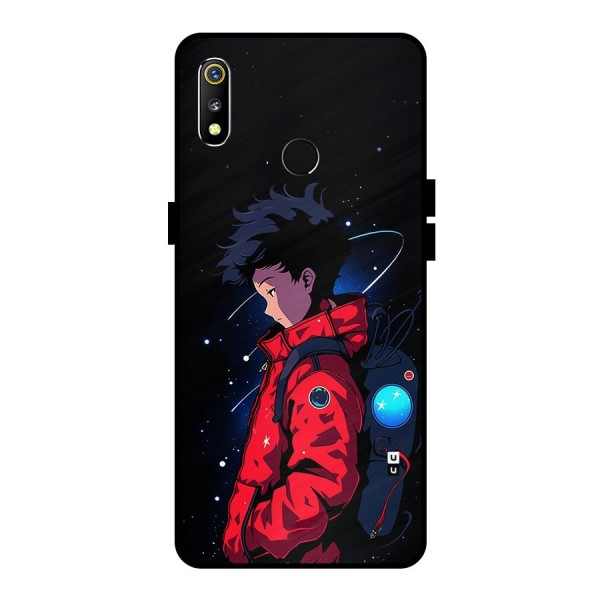 Cute Space Boy Metal Back Case for Realme 3