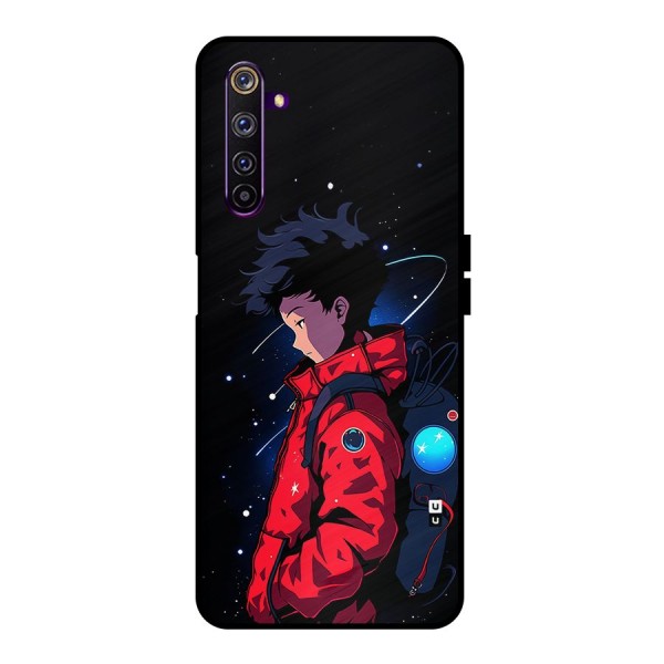 Cute Space Boy Metal Back Case for Realme 6 Pro