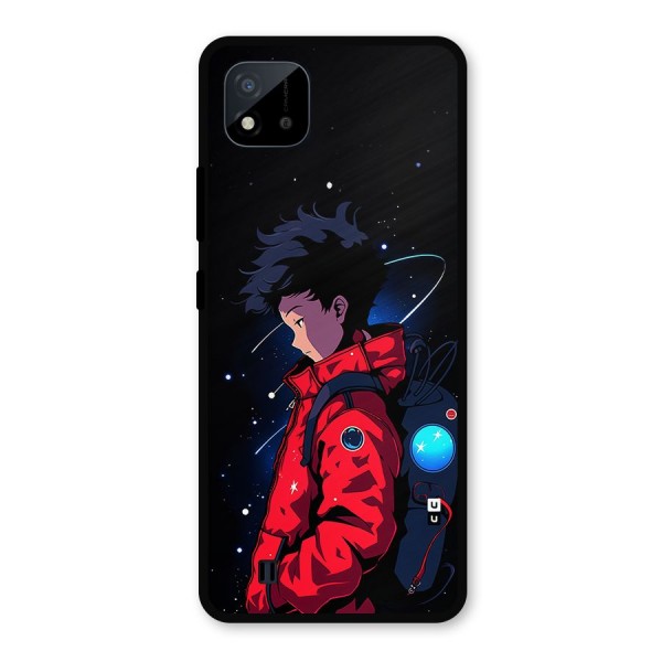 Cute Space Boy Metal Back Case for Realme C11 2021