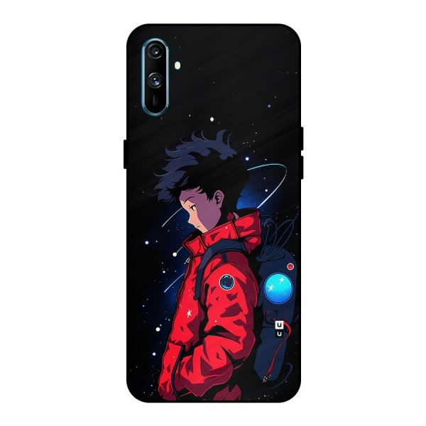 Cute Space Boy Metal Back Case for Realme C3