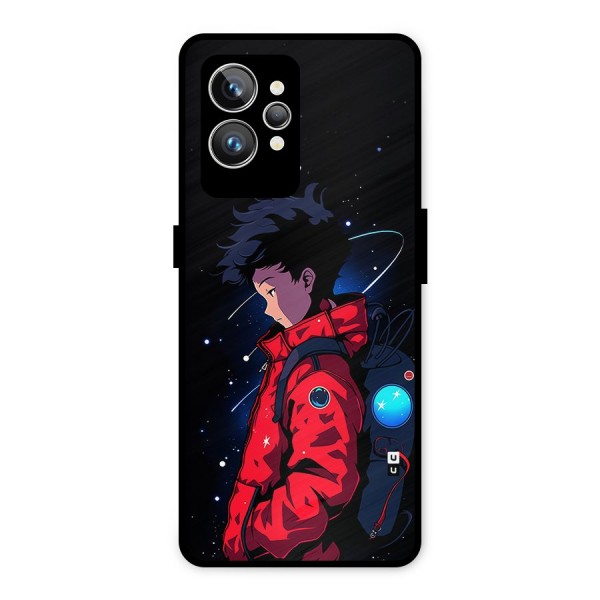 Cute Space Boy Metal Back Case for Realme GT2 Pro