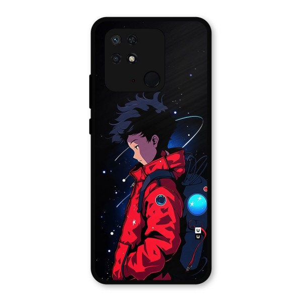 Cute Space Boy Metal Back Case for Redmi 10