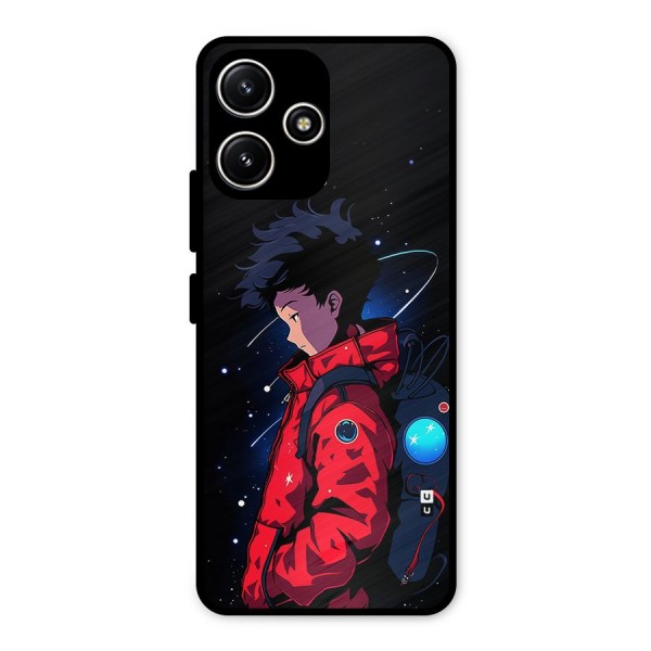 Cute Space Boy Metal Back Case for Redmi 12 5G