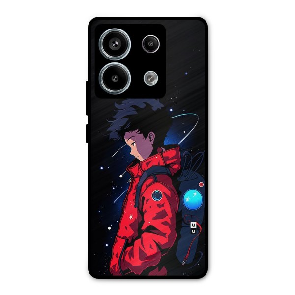Cute Space Boy Metal Back Case for Redmi Note 13 Pro 5G
