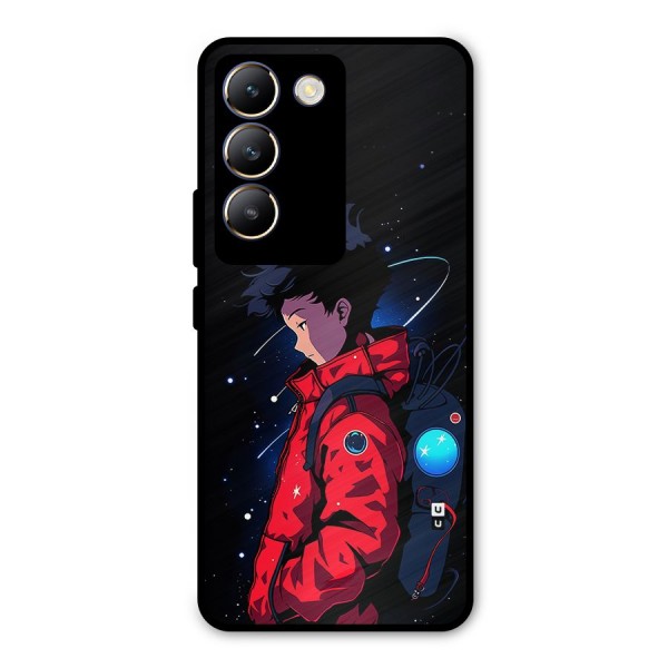 Cute Space Boy Metal Back Case for Vivo T3 5G