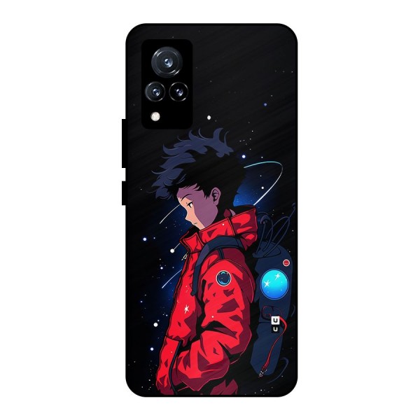 Cute Space Boy Metal Back Case for Vivo V21 5G