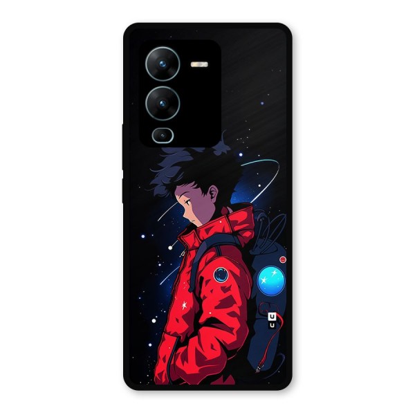 Cute Space Boy Metal Back Case for Vivo V25 Pro