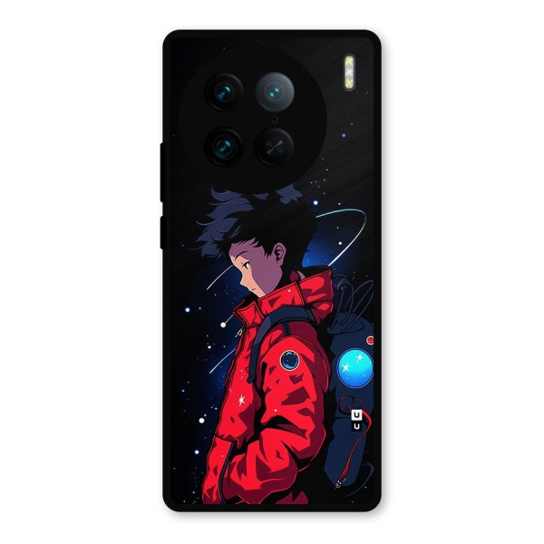 Cute Space Boy Metal Back Case for Vivo X90 Pro