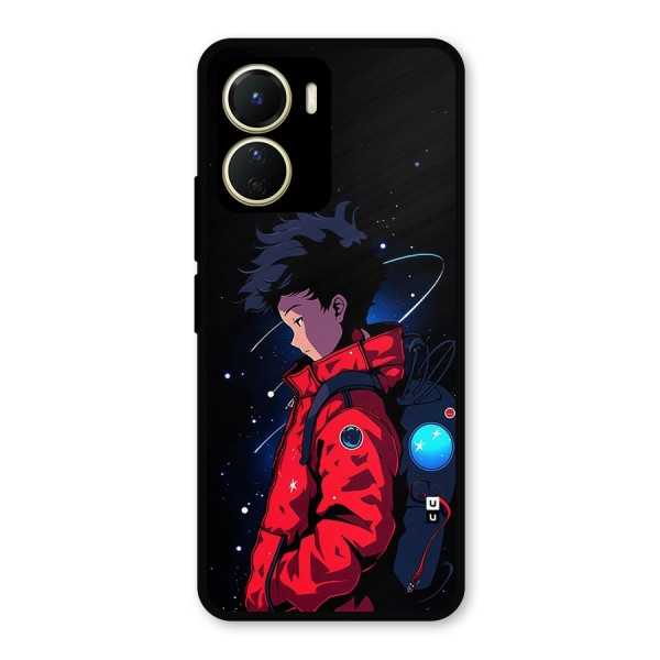 Cute Space Boy Metal Back Case for Vivo Y16