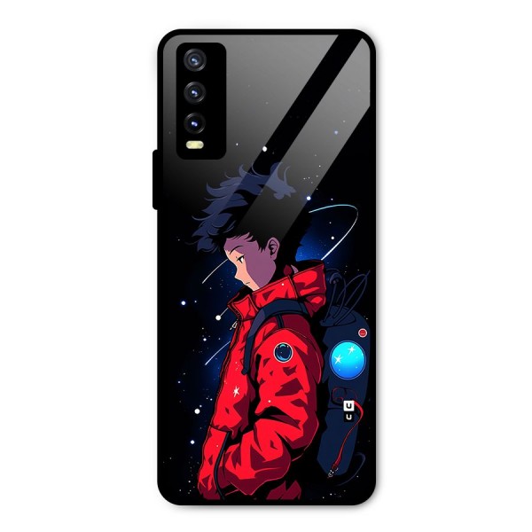 Cute Space Boy Metal Back Case for Vivo Y20 2021