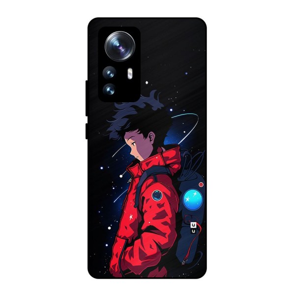 Cute Space Boy Metal Back Case for Xiaomi 12 Pro