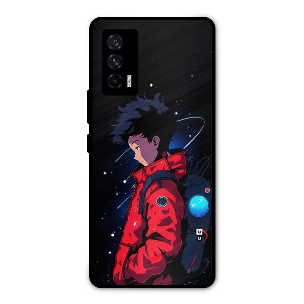 Cute Space Boy Metal Back Case for iQOO 7 5G