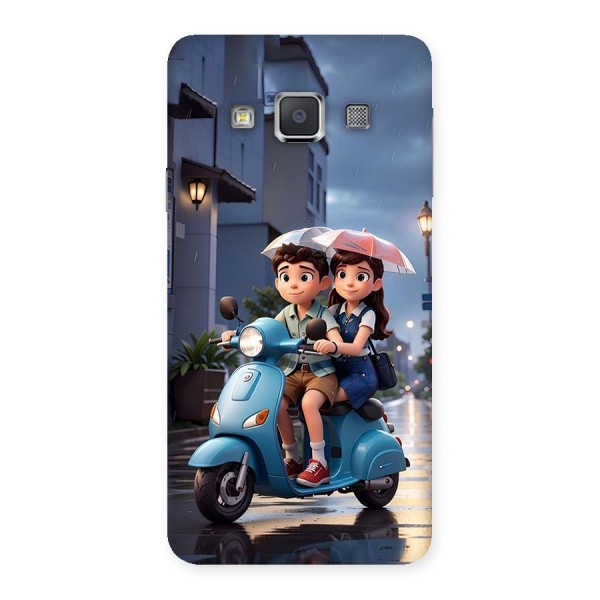 Cute Teen Scooter Back Case for Galaxy A3