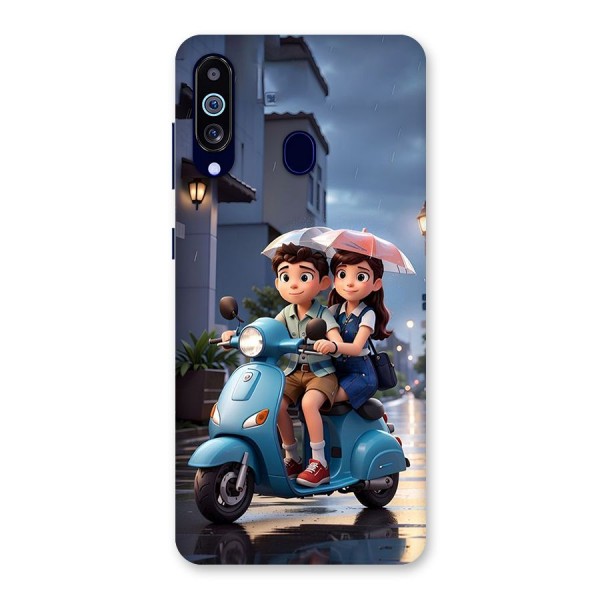 Cute Teen Scooter Back Case for Galaxy A60