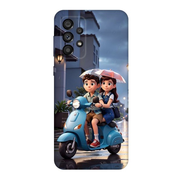 Cute Teen Scooter Back Case for Galaxy A73 5G