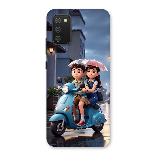 Cute Teen Scooter Back Case for Galaxy M02s