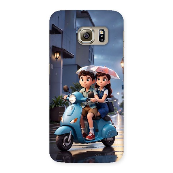 Cute Teen Scooter Back Case for Galaxy S6 edge