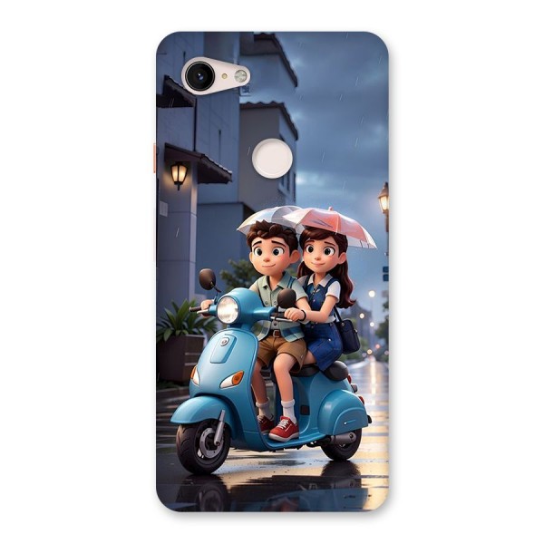 Cute Teen Scooter Back Case for Google Pixel 3 XL