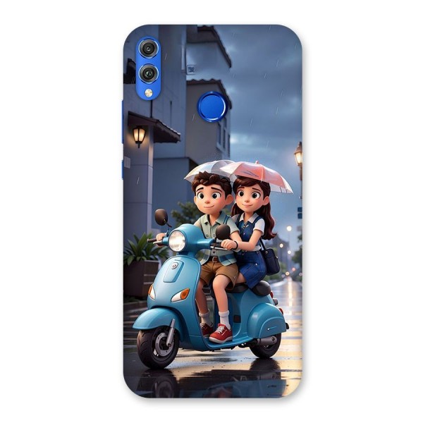 Cute Teen Scooter Back Case for Honor 8X