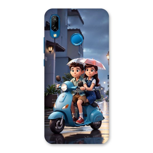 Cute Teen Scooter Back Case for Huawei P20 Lite