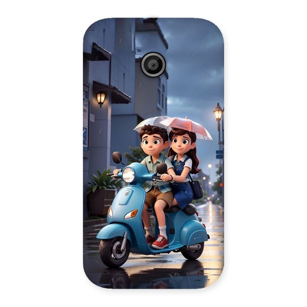 Cute Teen Scooter Back Case for Moto E