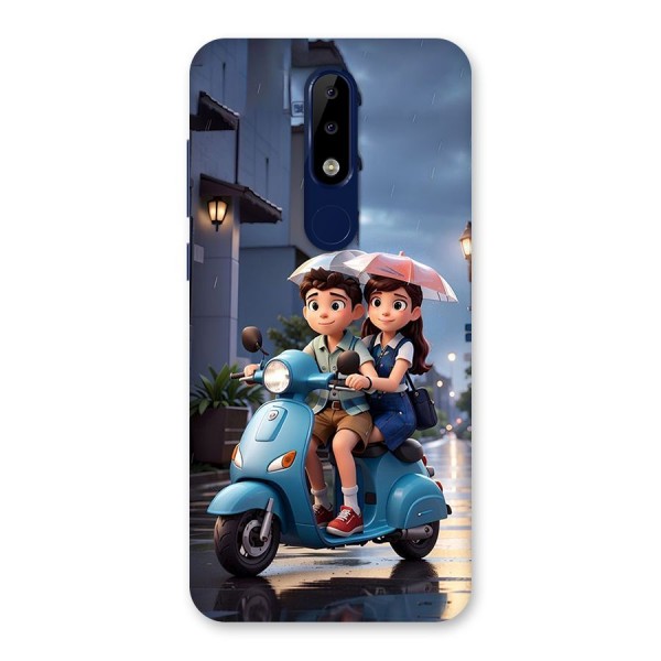 Cute Teen Scooter Back Case for Nokia 5.1 Plus