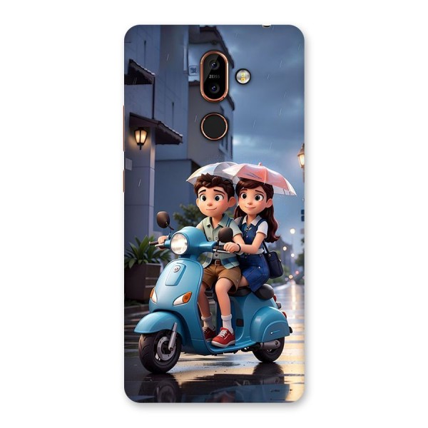 Cute Teen Scooter Back Case for Nokia 7 Plus