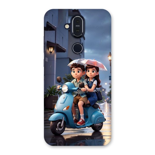 Cute Teen Scooter Back Case for Nokia 8.1