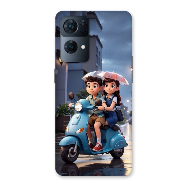 Cute Teen Scooter Back Case for Oppo Reno7 Pro 5G