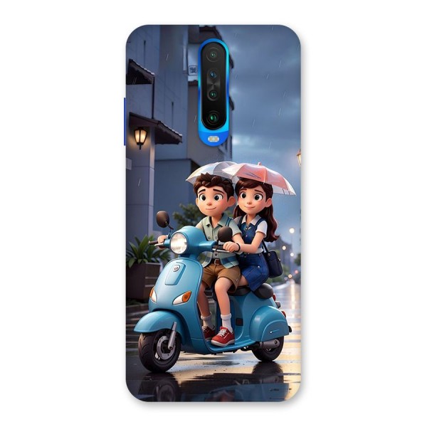 Cute Teen Scooter Back Case for Poco X2