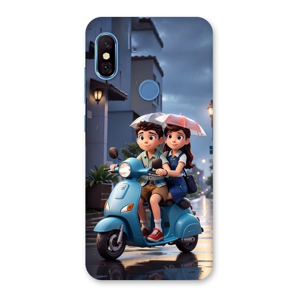 Cute Teen Scooter Back Case for Redmi Note 6 Pro