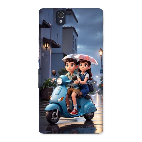 Cute Teen Scooter Back Case for Xperia Z