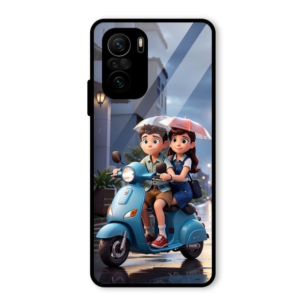 Cute Teen Scooter Glass Back Case for Mi 11x