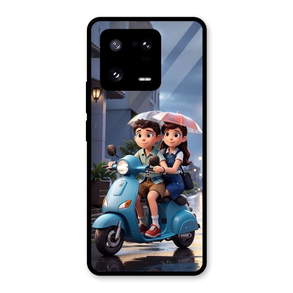 Cute Teen Scooter Glass Back Case for Xiaomi 13 Pro