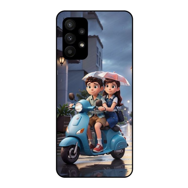 Cute Teen Scooter Metal Back Case for Galaxy A23