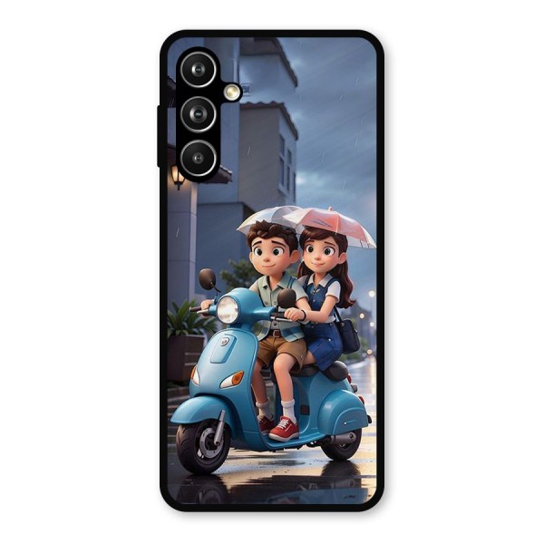 Cute Teen Scooter Metal Back Case for Galaxy F54