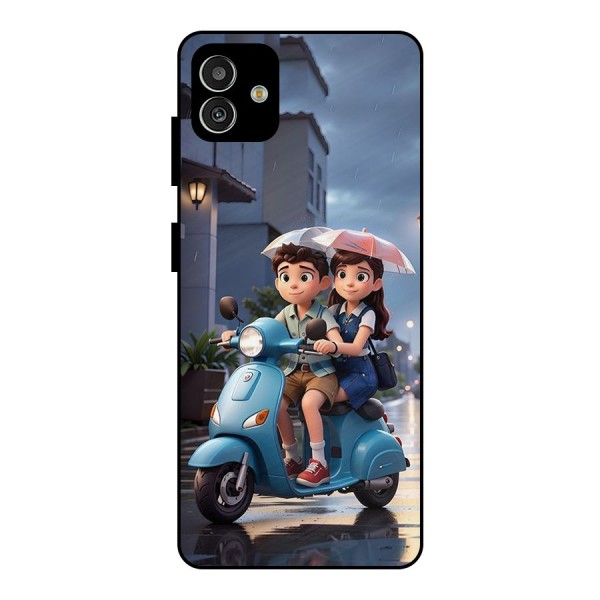 Cute Teen Scooter Metal Back Case for Galaxy M13 5G