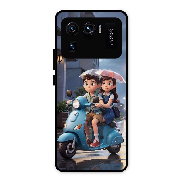 Cute Teen Scooter Metal Back Case for Mi 11 Ultra