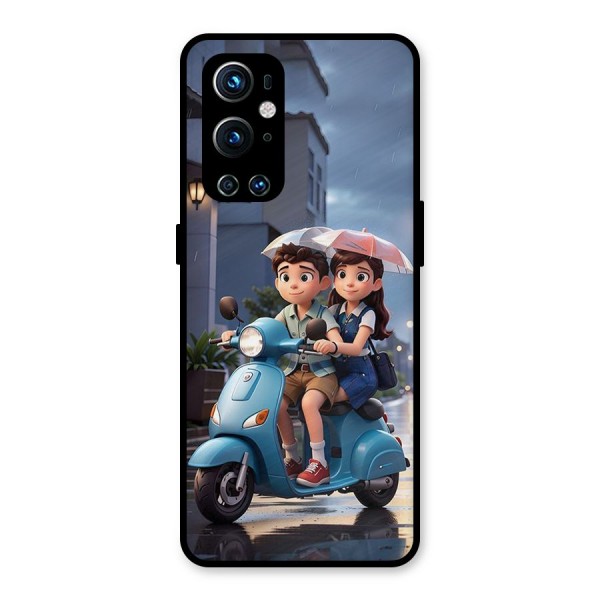 Cute Teen Scooter Metal Back Case for OnePlus 9 Pro