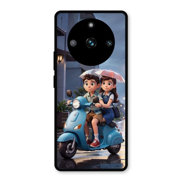 Cute Teen Scooter Metal Back Case for Realme 11 Pro