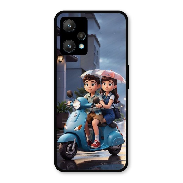 Cute Teen Scooter Metal Back Case for Realme 9