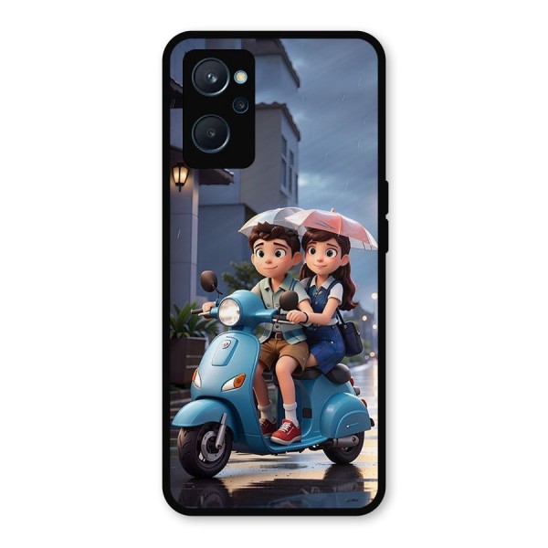 Cute Teen Scooter Metal Back Case for Realme 9i