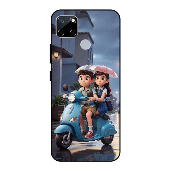 Cute Teen Scooter Metal Back Case for Realme Narzo 20